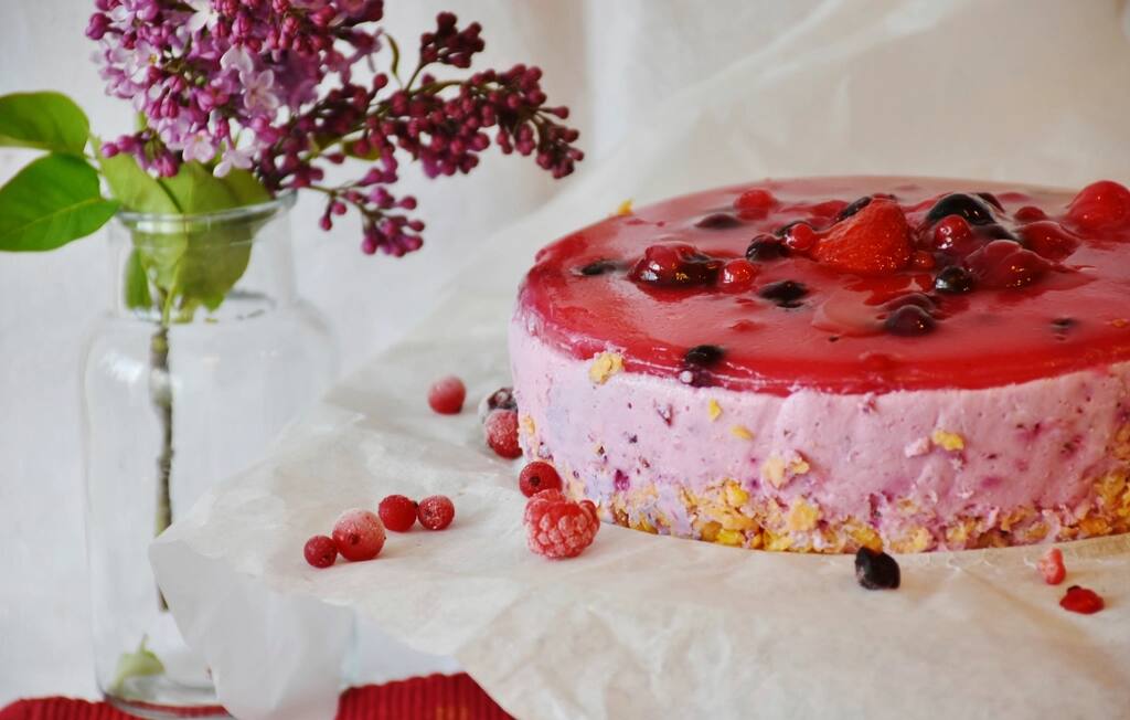 Málnás fagylalttorta, illusztráció